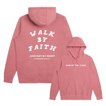 WALK BY FAITH Rosewood French Terry Hoodie
