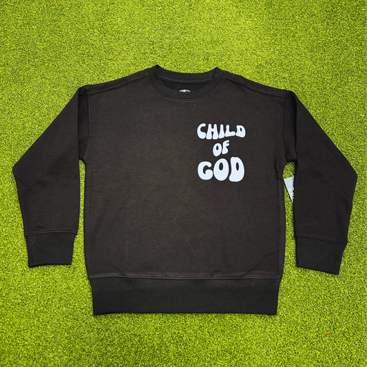Child Of God Youth Crewneck - Black